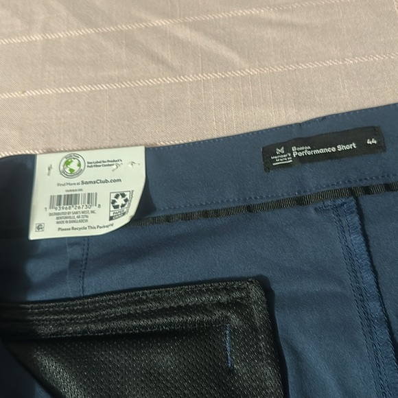 Men's Classic Navy Flat Front Shorts - Picture 4 of 7